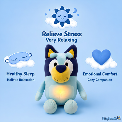 Breathing Bluy Plush for Better Sleep
