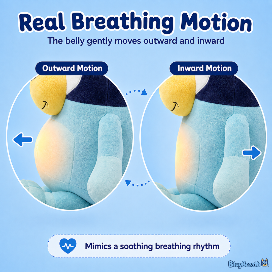 Breathing Bluy Plush for Better Sleep