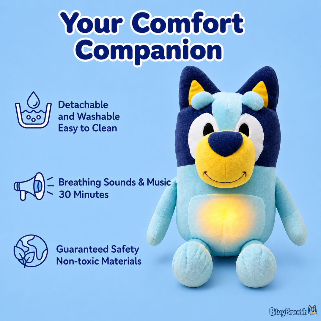 Breathing Bluy Plush for Better Sleep