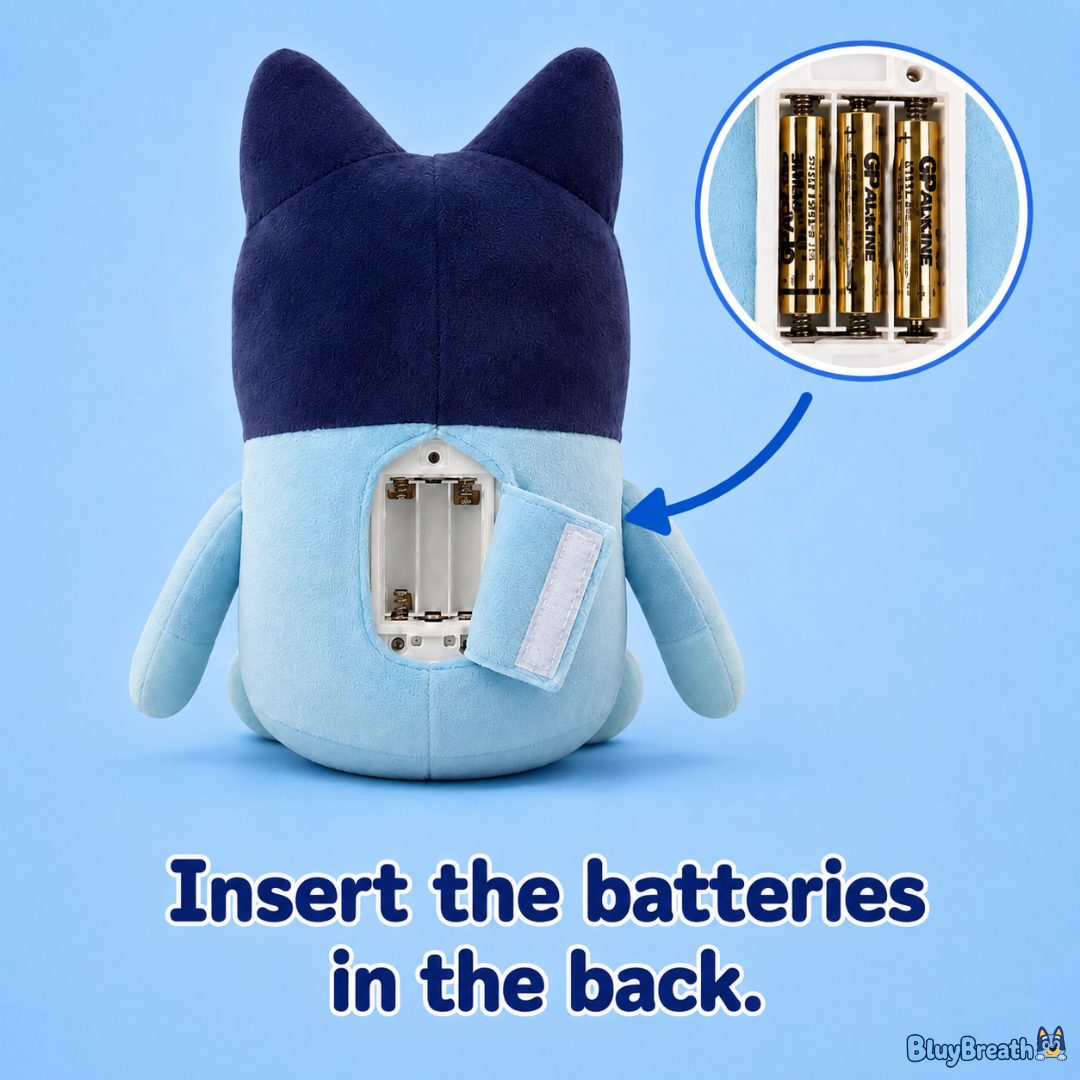 Breathing Bluy Plush for Better Sleep